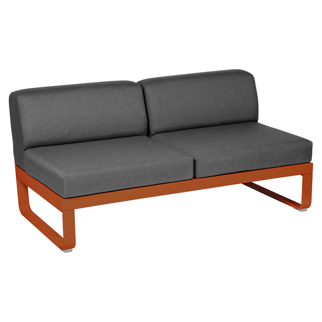 BELLEVIE 2-SEATER CENTRAL MODULE-GRAPHITE GREY CUSHION