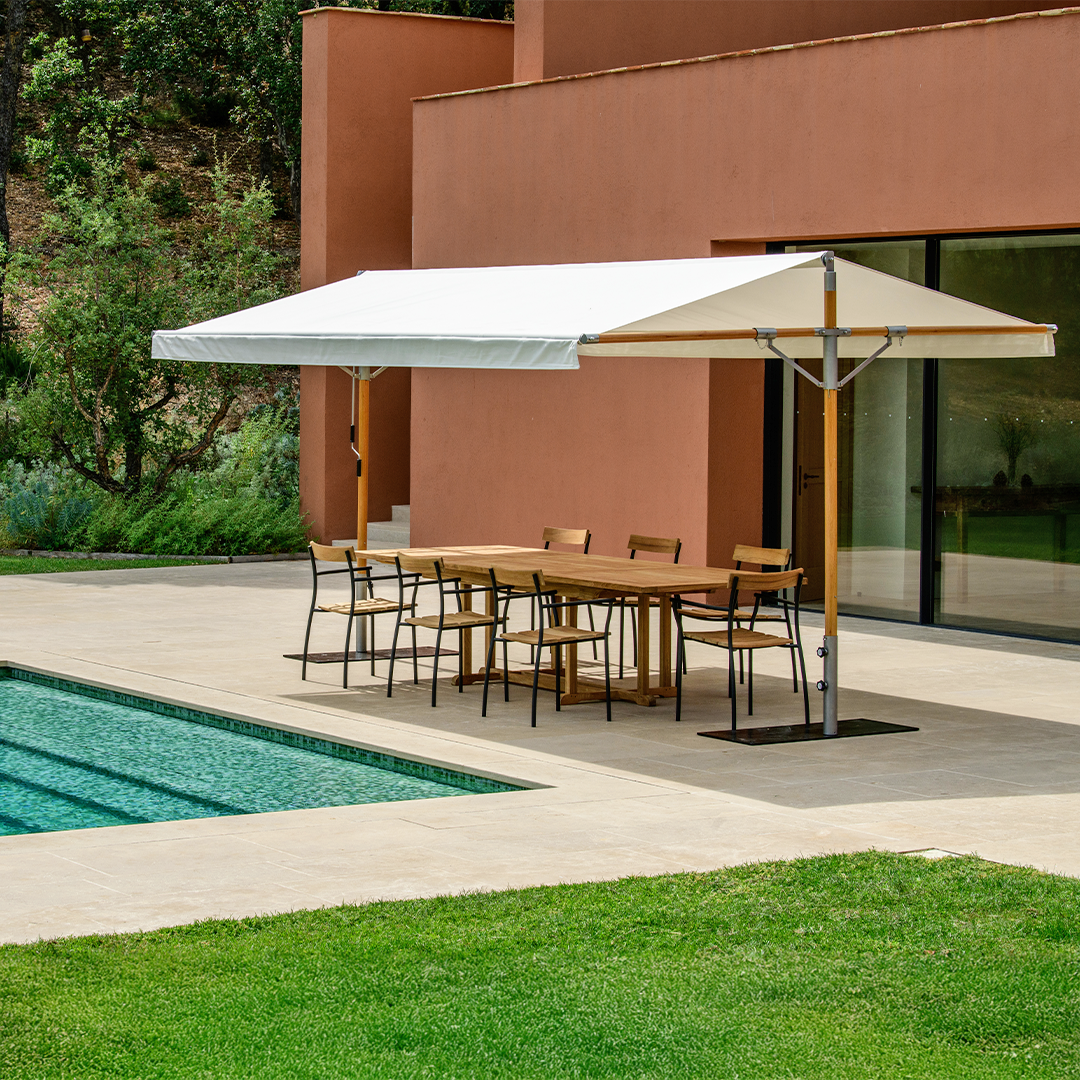 BUTTERFLY TENT WOOD STRUCTURE 4.60 X 3 M
