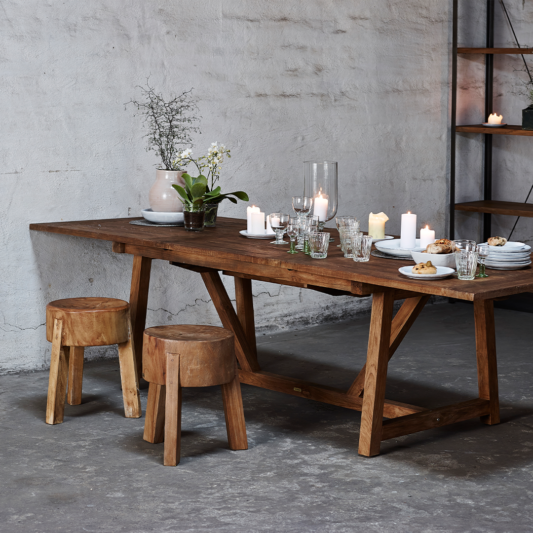 Lucas Teak Extension Table 200-280 X100CM