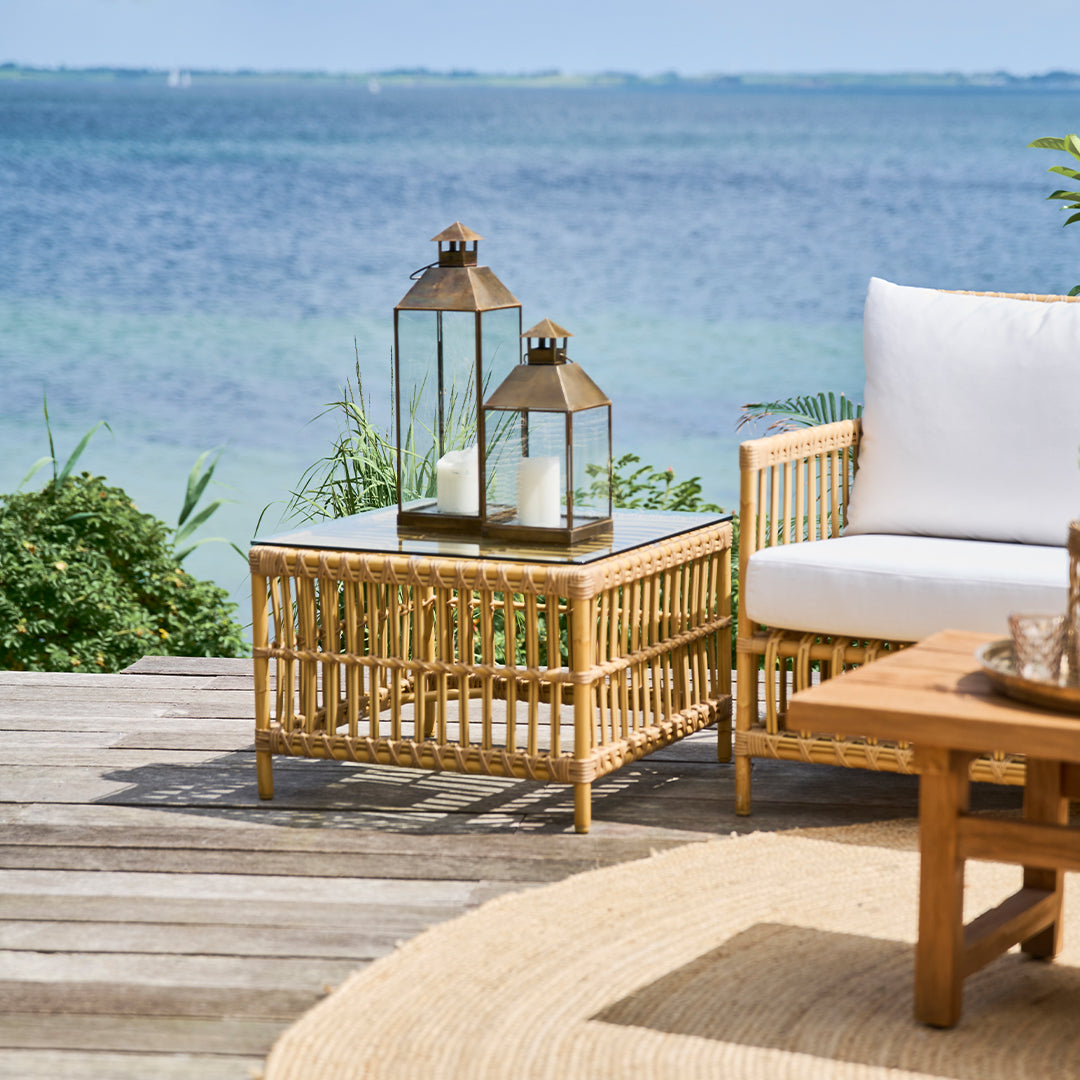 Caroline Side Table Exterior w/Glass