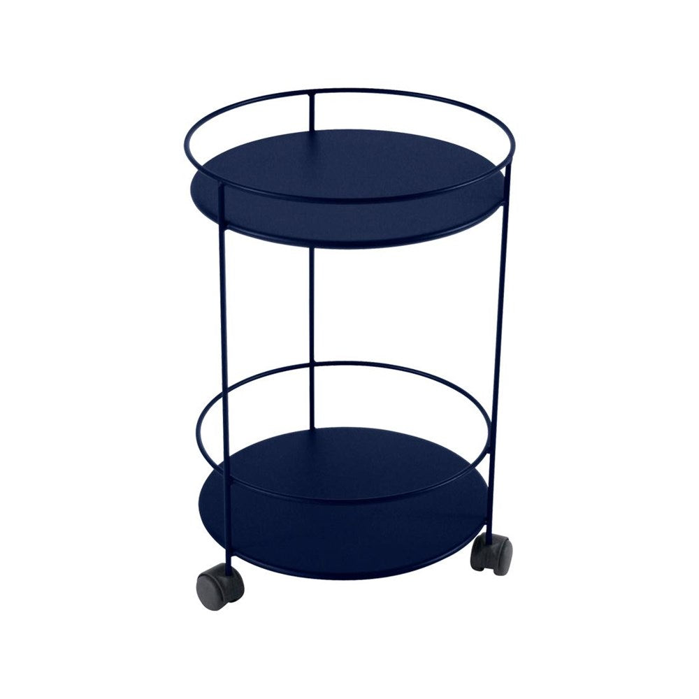 GUINGUETTE - DOUBLE SOLID TOP SIDE TABLE WITH WHEELS 