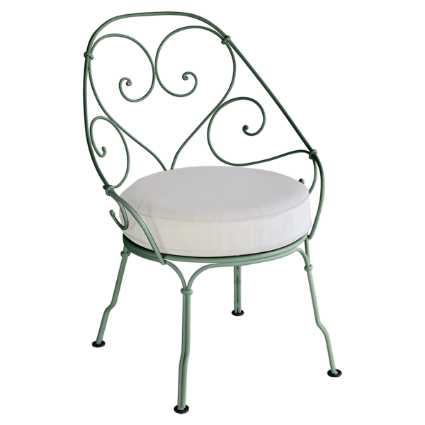 1900 CABRIOLET ARMCHAIR with OFF WHITE CUSHION
