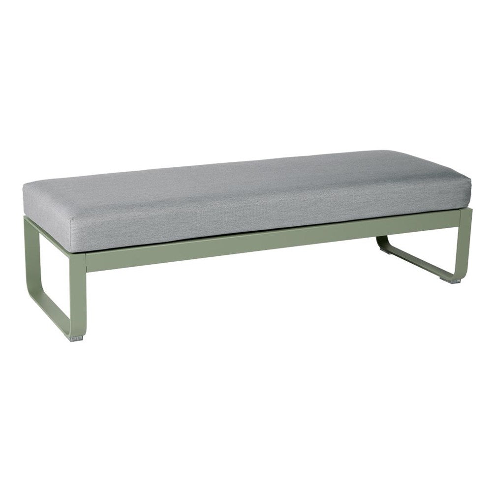 BELLEVIE 2-SEATER OTTOMAN-FLANNEL GREY CUSHION