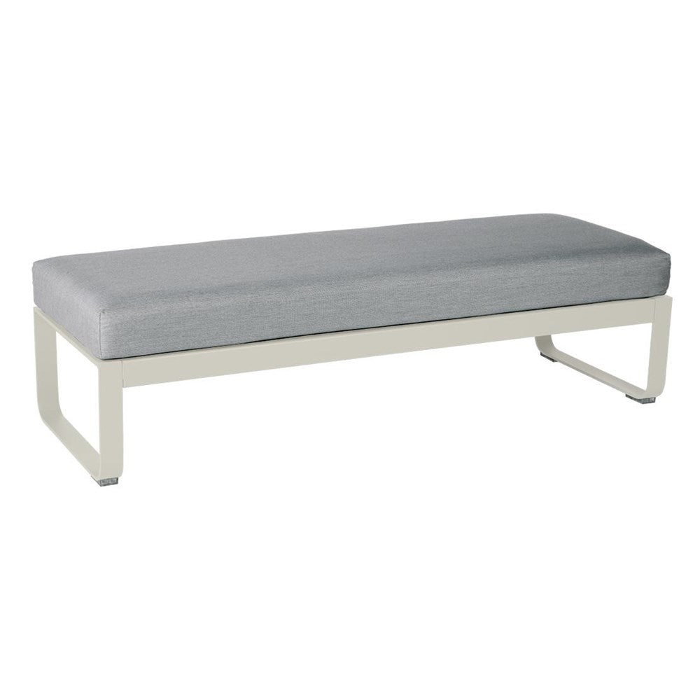 BELLEVIE 2-SEATER OTTOMAN-FLANNEL GREY CUSHION