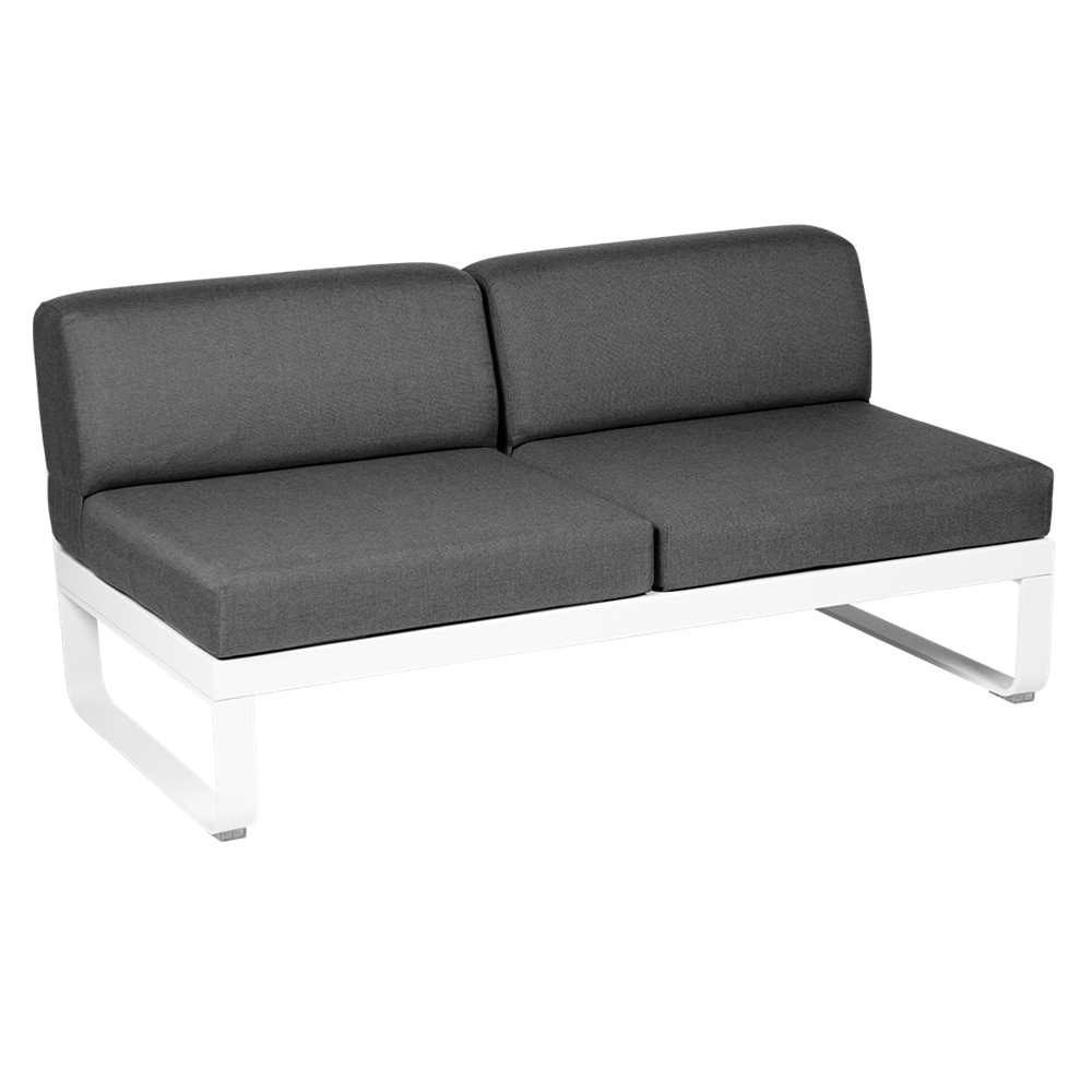BELLEVIE 2-SEATER CENTRAL MODULE-GRAPHITE GREY CUSHION