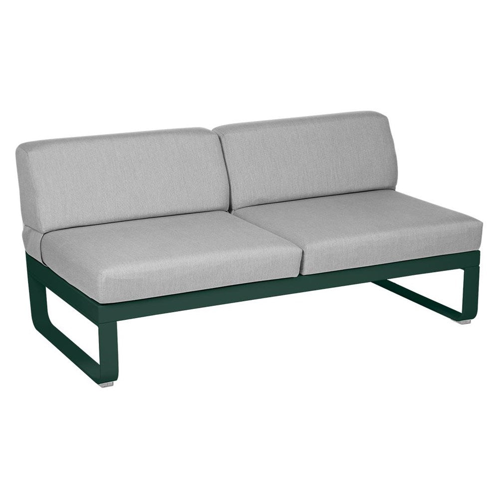 BELLEVIE 2-SEATER CENTRAL MODULE-FLANNEL GREY CUSHION