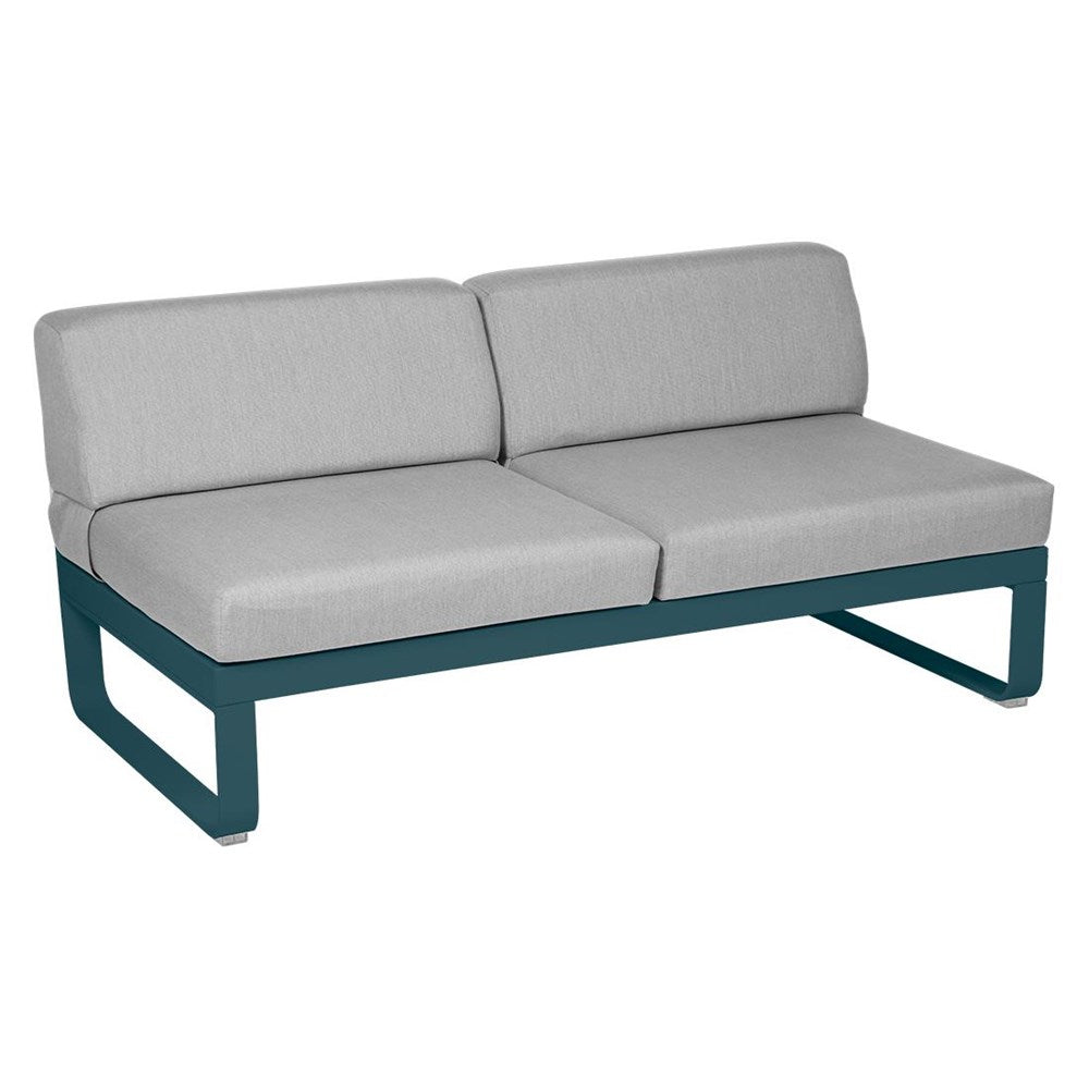 BELLEVIE 2-SEATER CENTRAL MODULE-FLANNEL GREY CUSHION