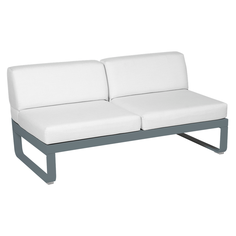 BELLEVIE 2-SEATER CLUB SOFA-FLANNEL GREY CUSHION