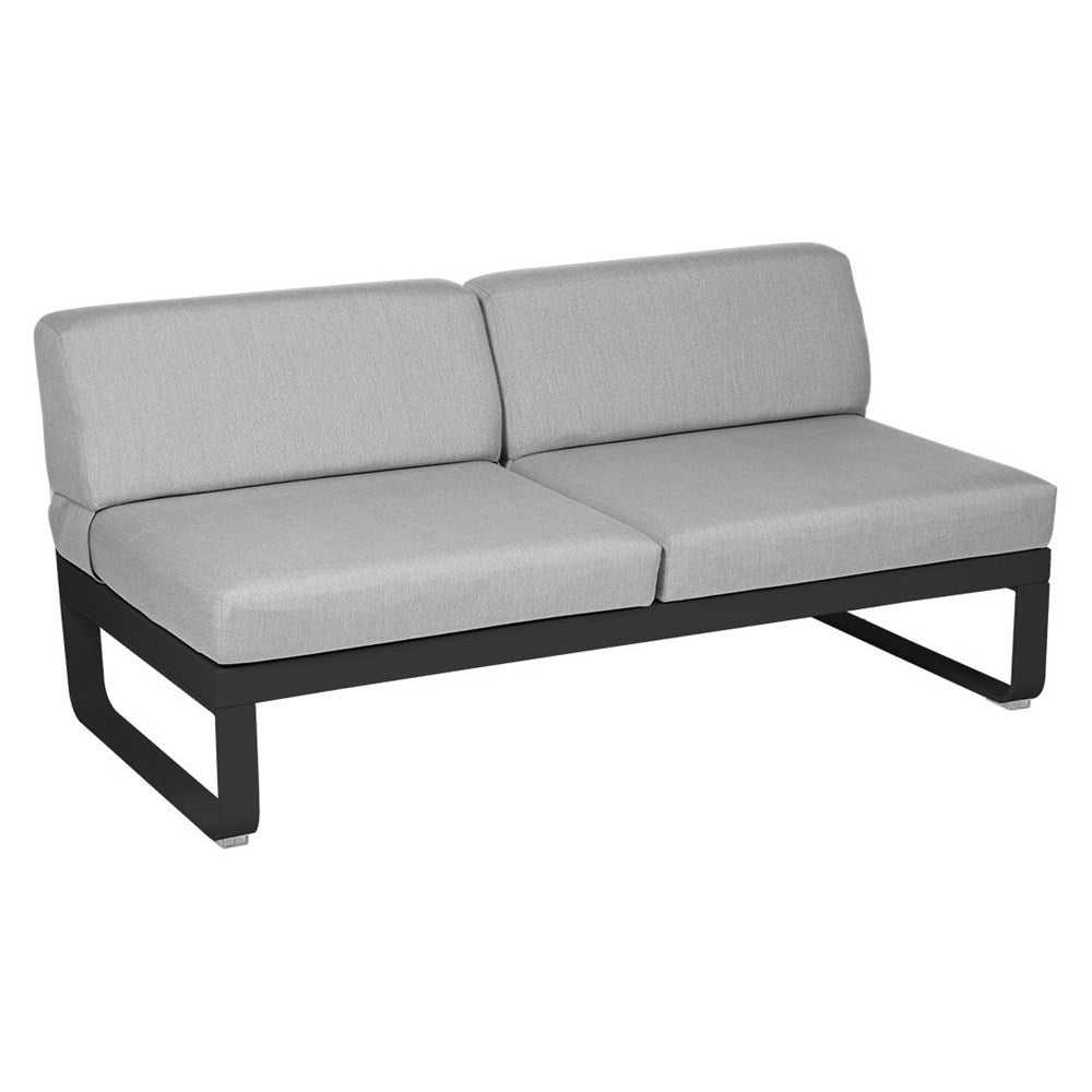BELLEVIE 2-SEATER CENTRAL MODULE-FLANNEL GREY CUSHION