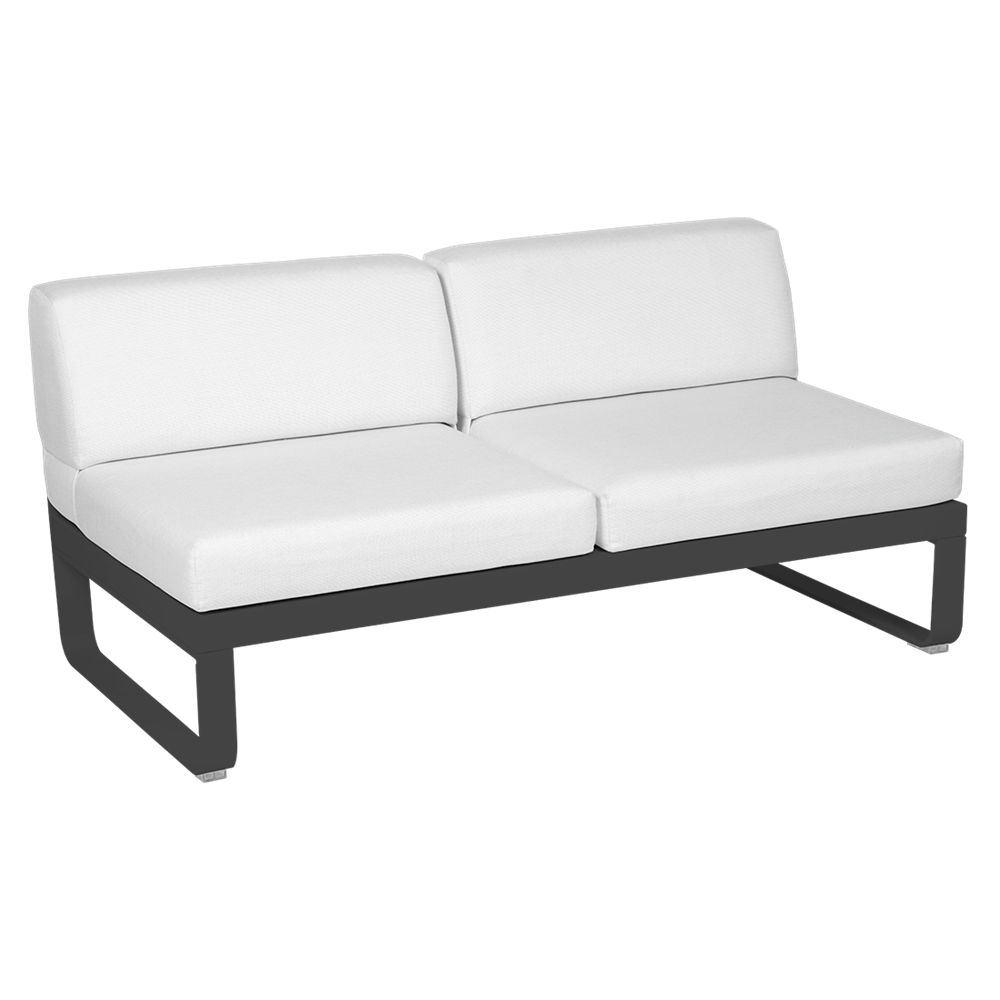 BELLEVIE 2-SEATER CLUB SOFA-FLANNEL GREY CUSHION
