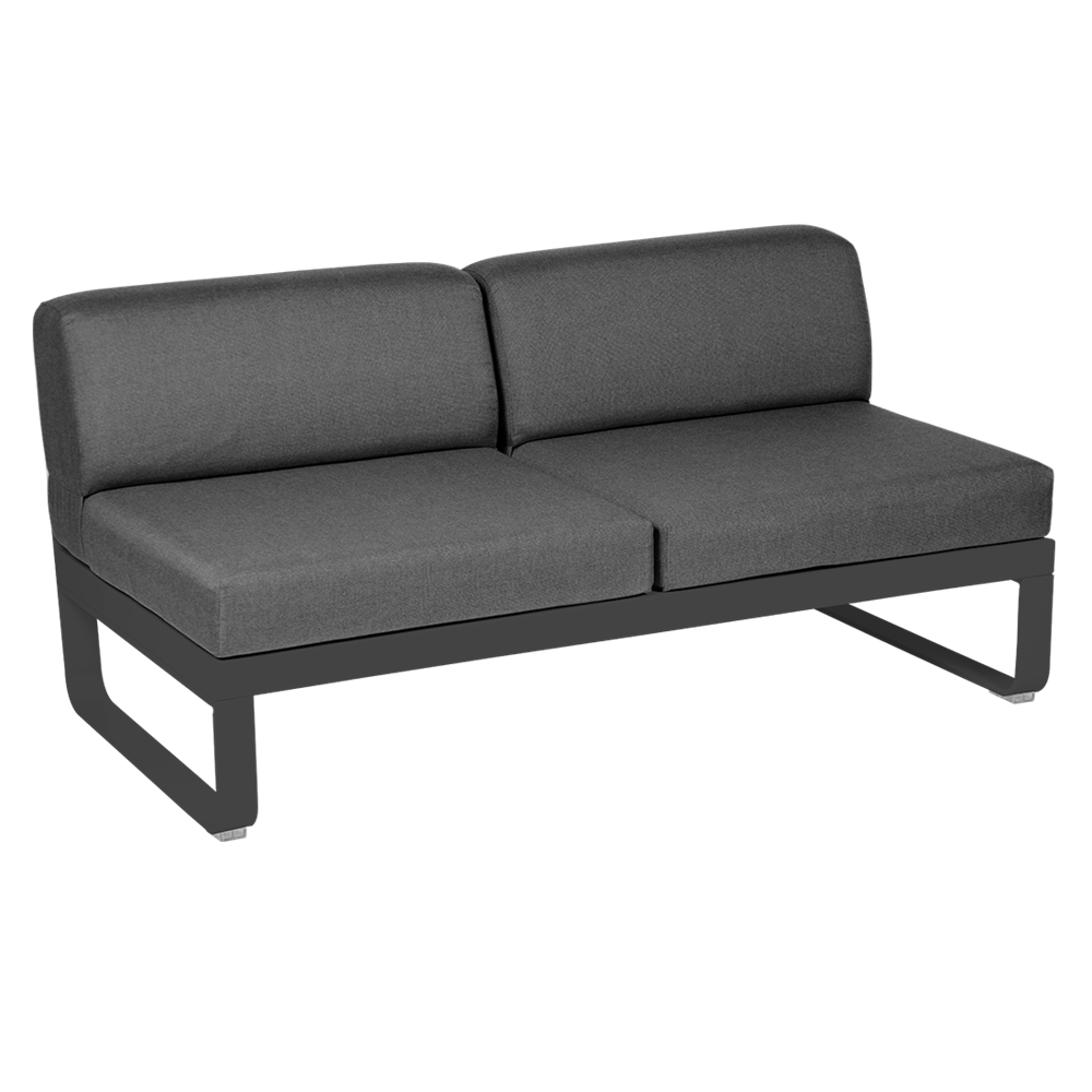 BELLEVIE 2-SEATER CENTRAL MODULE-GRAPHITE GREY CUSHION