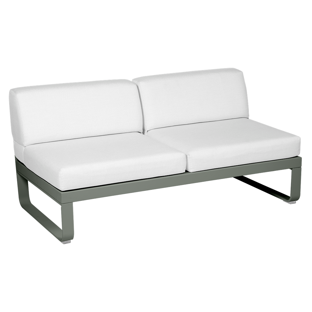 BELLEVIE 2-SEATER CLUB SOFA-FLANNEL GREY CUSHION