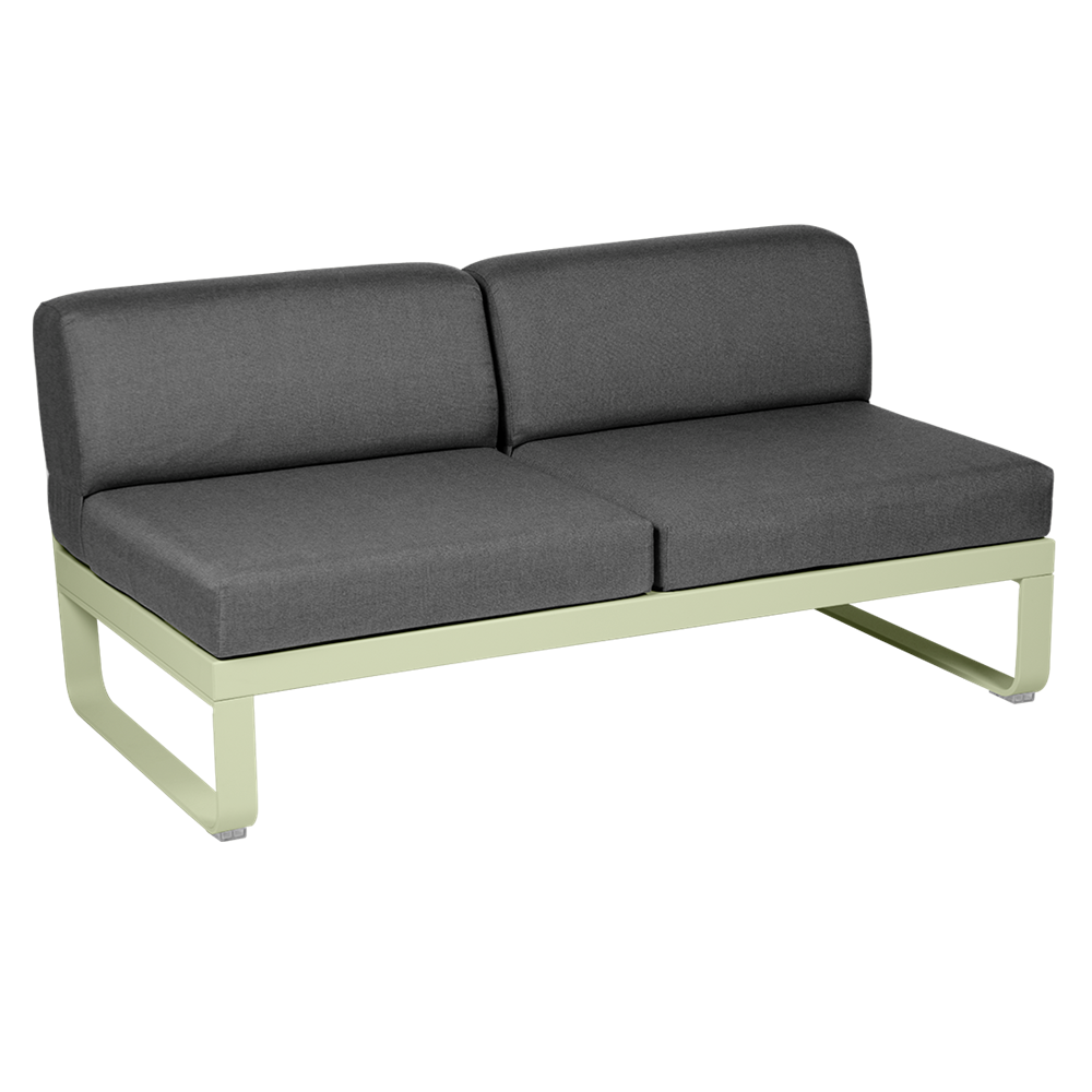 BELLEVIE 2-SEATER CENTRAL MODULE-GRAPHITE GREY CUSHION