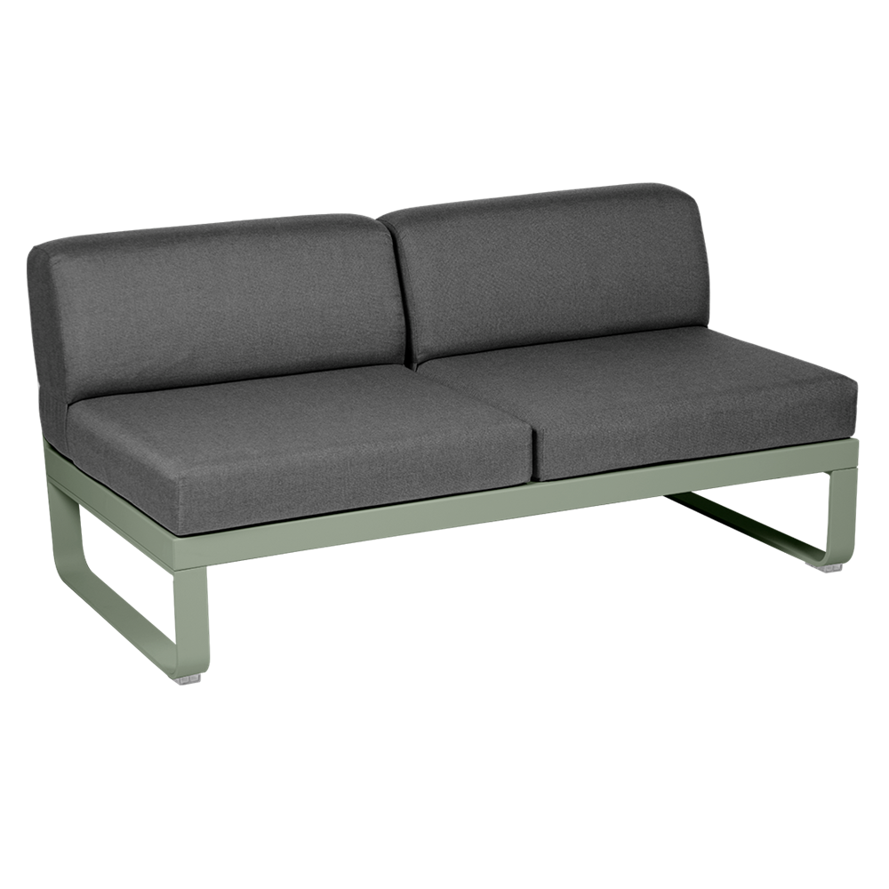BELLEVIE 2-SEATER CENTRAL MODULE-GRAPHITE GREY CUSHION