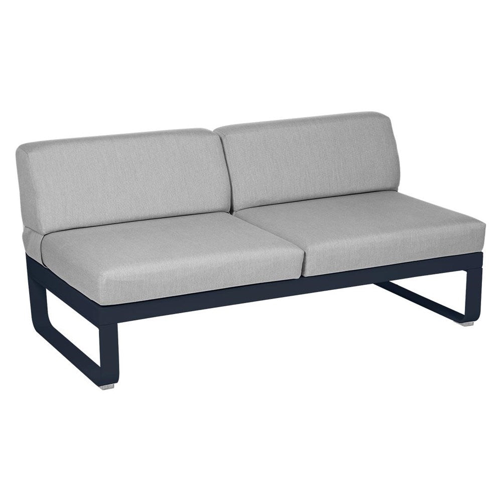 BELLEVIE 2-SEATER CENTRAL MODULE-FLANNEL GREY CUSHION