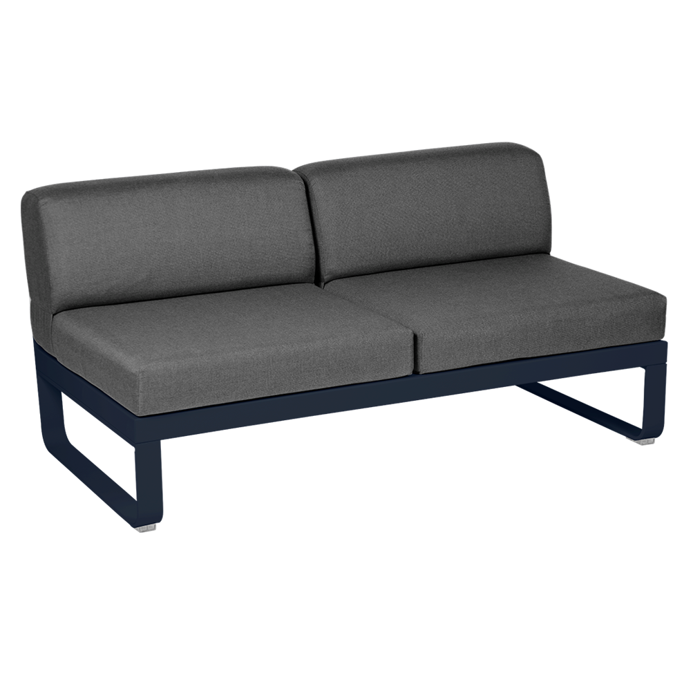 BELLEVIE 2-SEATER CENTRAL MODULE-GRAPHITE GREY CUSHION