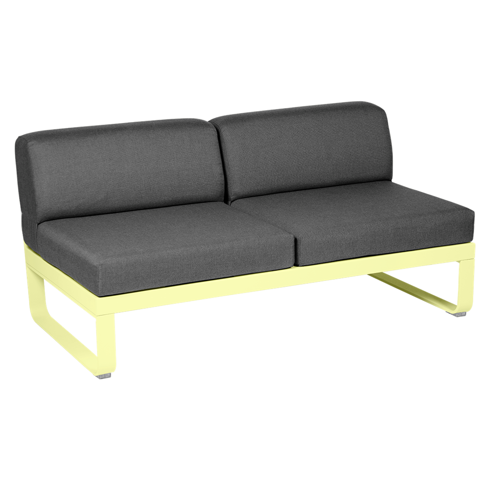 BELLEVIE 2-SEATER CENTRAL MODULE-GRAPHITE GREY CUSHION