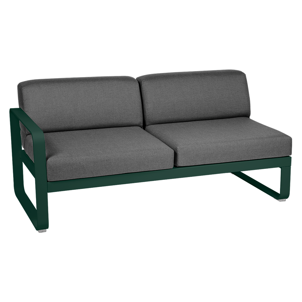 BELLEVIE 2-SEATER LEFT MODULE-GRAPHITE GREY CUSHION