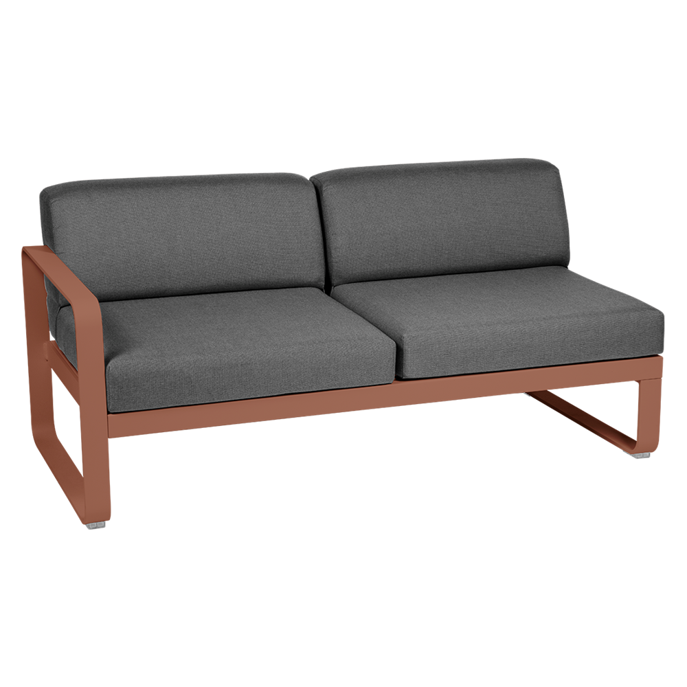 BELLEVIE 2-SEATER LEFT MODULE-GRAPHITE GREY CUSHION