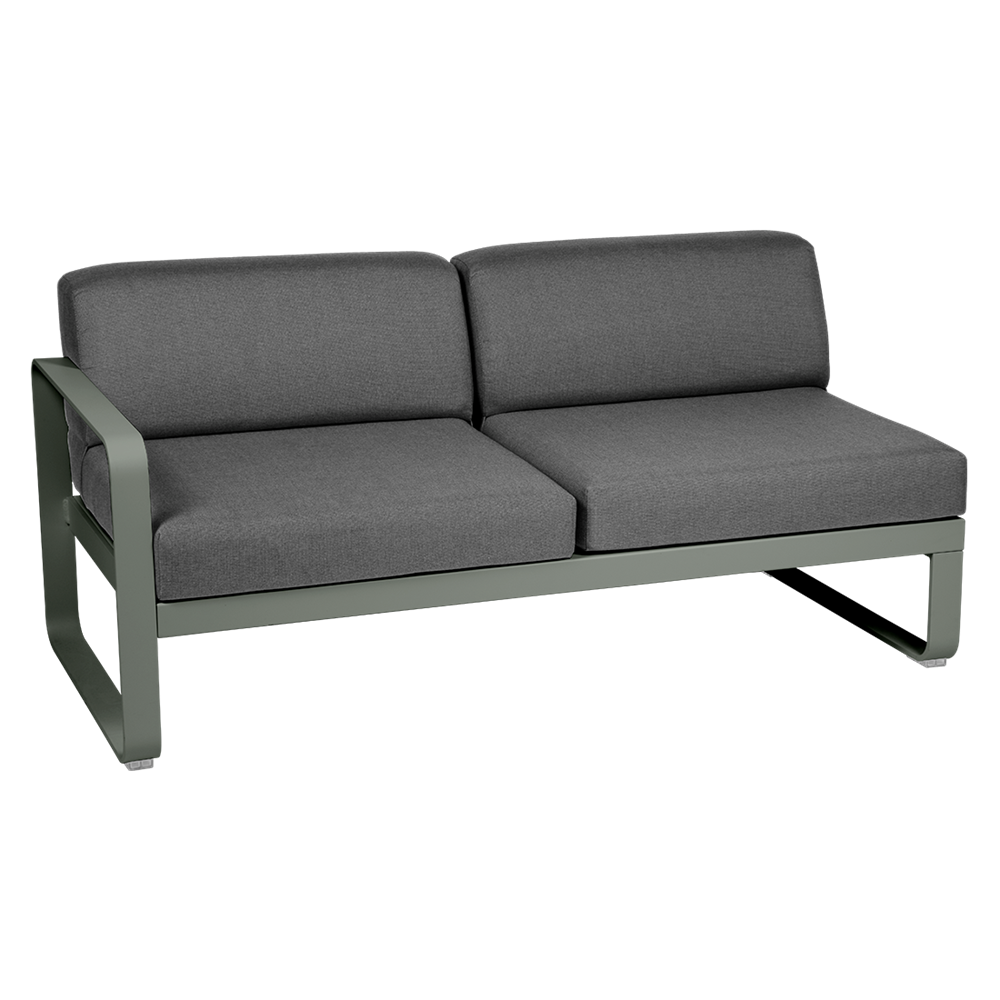 BELLEVIE 2-SEATER LEFT MODULE-GRAPHITE GREY CUSHION