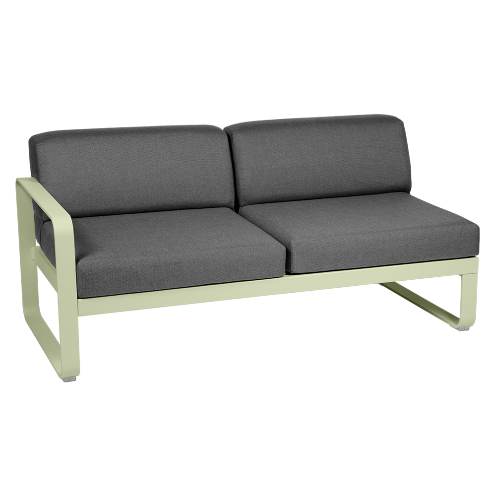 BELLEVIE 2-SEATER LEFT MODULE-GRAPHITE GREY CUSHION