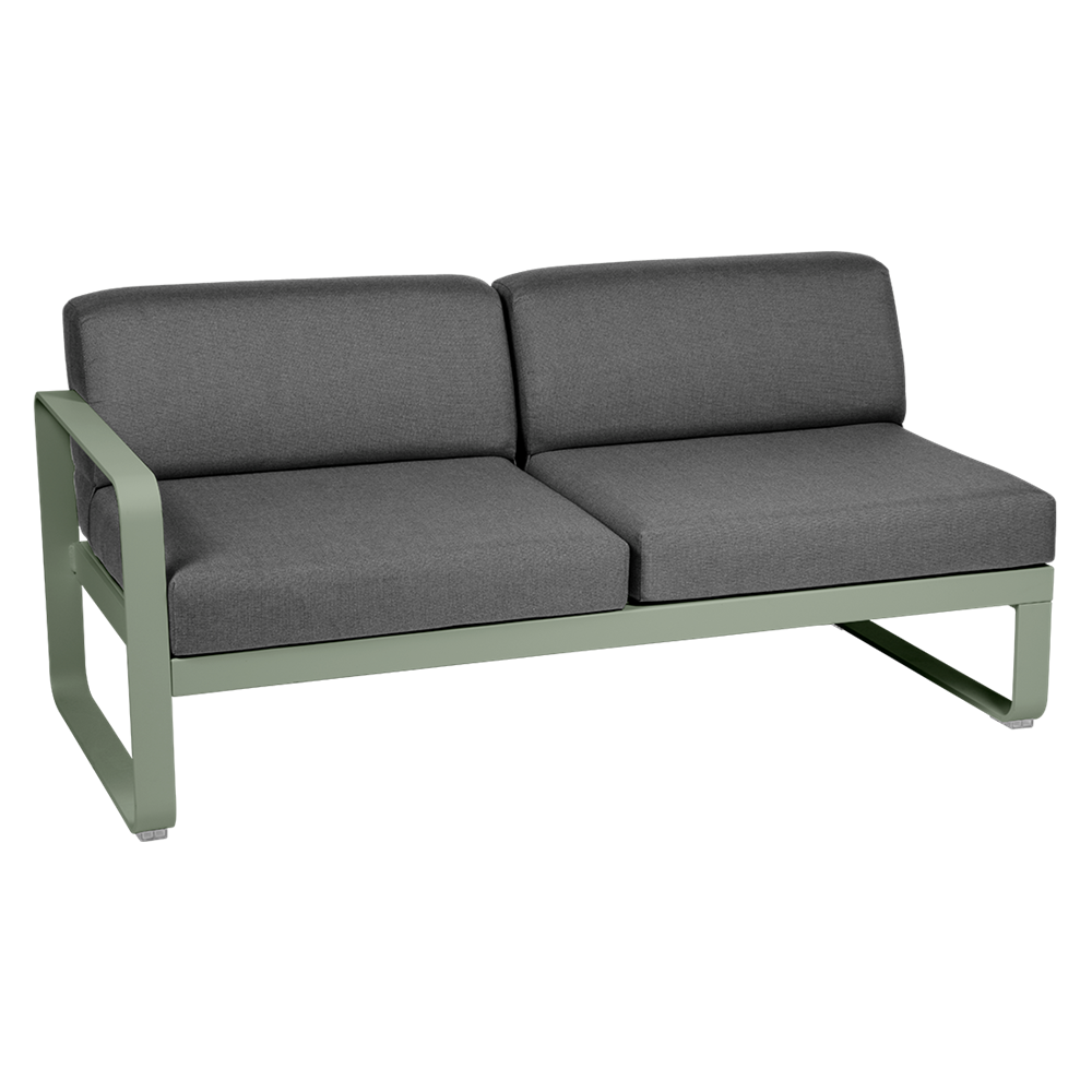 BELLEVIE 2-SEATER LEFT MODULE-GRAPHITE GREY CUSHION