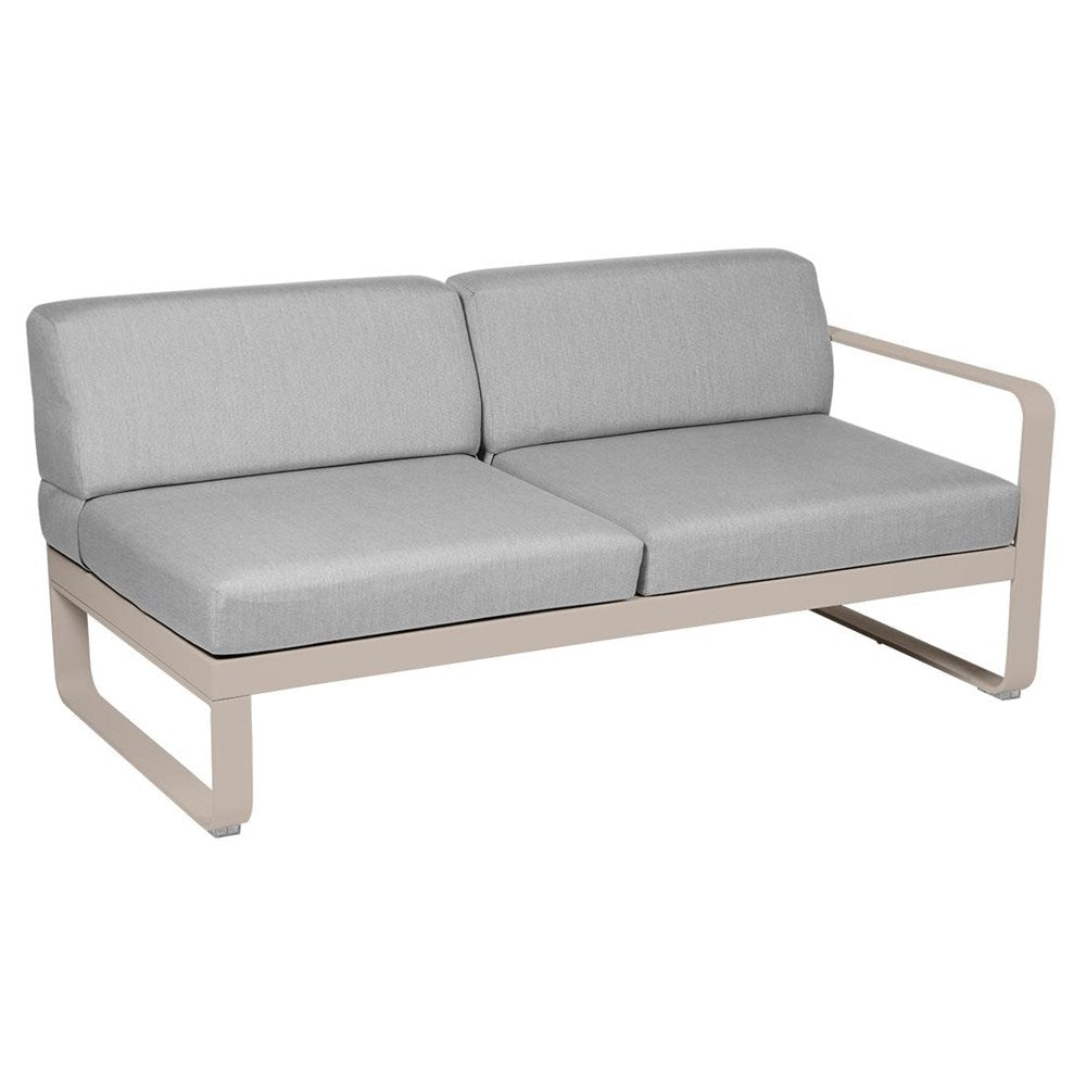 BELLEVIE 2-SEATER RIGHT MODULE-FLANNEL GREY CUSHION