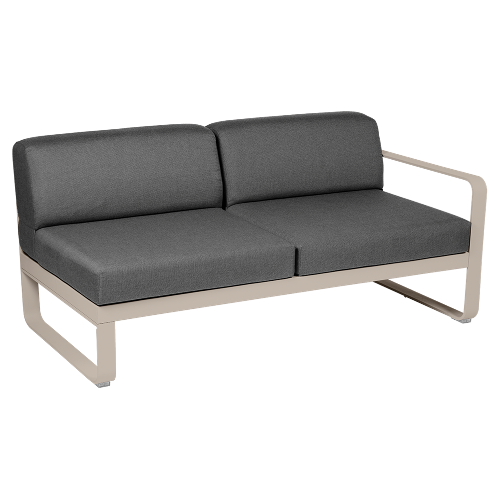 BELLEVIE 2-SEATER RIGHT MODULE-GRAPHITE GREY CUSHION
