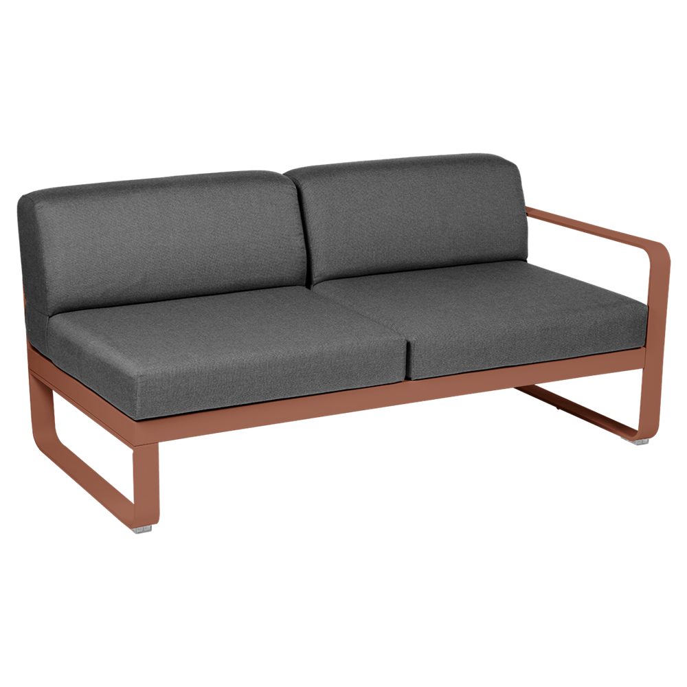 BELLEVIE 2-SEATER RIGHT MODULE-GRAPHITE GREY CUSHION