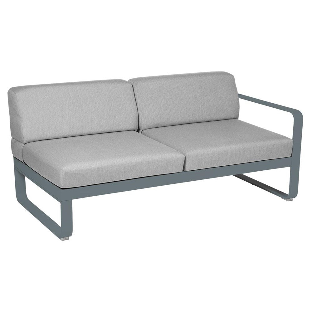 BELLEVIE 2-SEATER RIGHT MODULE-FLANNEL GREY CUSHION