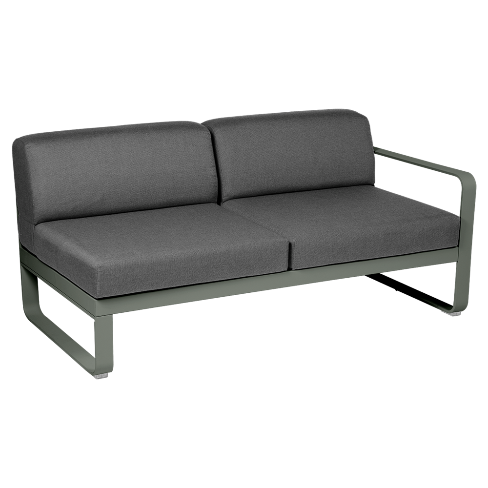 BELLEVIE 2-SEATER RIGHT MODULE-GRAPHITE GREY CUSHION