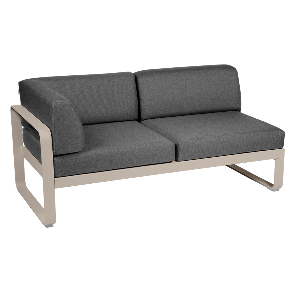 BELLEVIE 2-SEATER LEFT CORNER MODULE-GRAPHITE GREY CUSHION