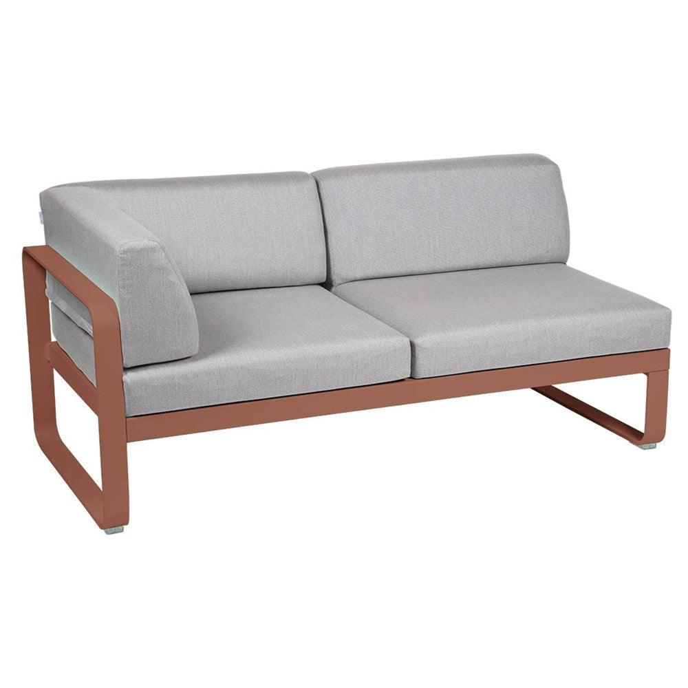 BELLEVIE 2-SEATER LEFT CORNER MODULE-FLANNEL GREY CUSHION