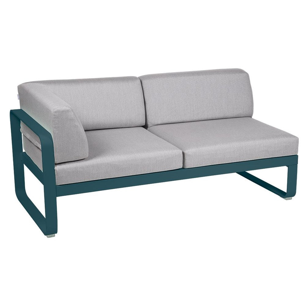 BELLEVIE 2-SEATER LEFT CORNER MODULE-FLANNEL GREY CUSHION