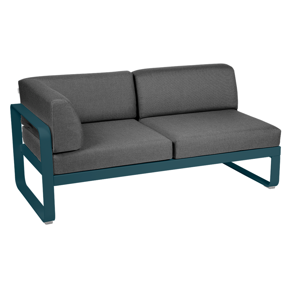 BELLEVIE 2-SEATER LEFT CORNER MODULE-GRAPHITE GREY CUSHION