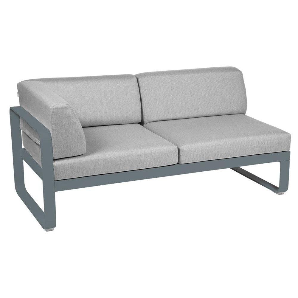 BELLEVIE 2-SEATER LEFT CORNER MODULE-FLANNEL GREY CUSHION