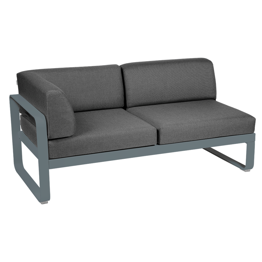 BELLEVIE 2-SEATER LEFT CORNER MODULE-GRAPHITE GREY CUSHION