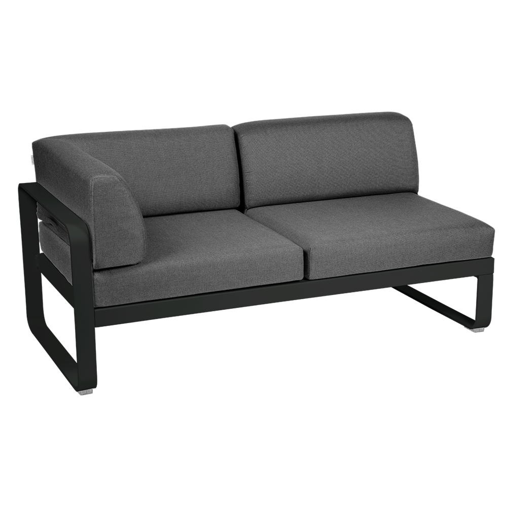 BELLEVIE 2-SEATER LEFT CORNER MODULE-GRAPHITE GREY CUSHION