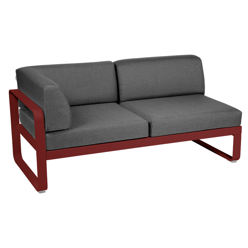 BELLEVIE 2-SEATER LEFT CORNER MODULE-GRAPHITE GREY CUSHION