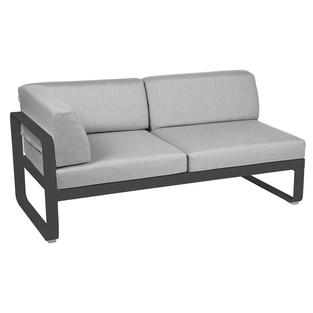 BELLEVIE 2-SEATER LEFT CORNER MODULE-FLANNEL GREY CUSHION