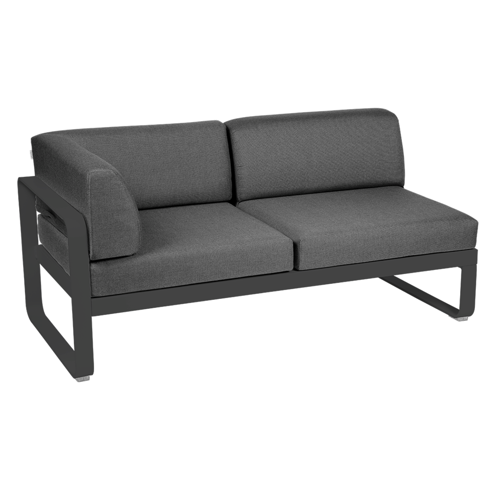 BELLEVIE 2-SEATER LEFT CORNER MODULE-GRAPHITE GREY CUSHION