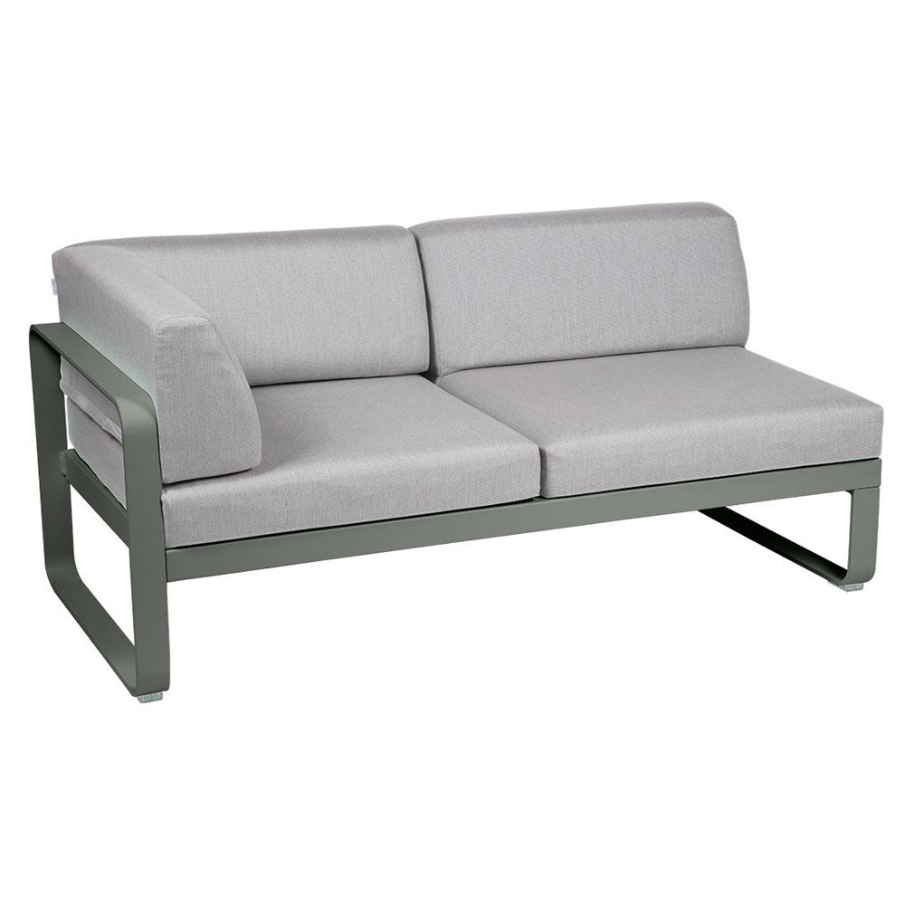 BELLEVIE 2-SEATER LEFT CORNER MODULE-FLANNEL GREY CUSHION