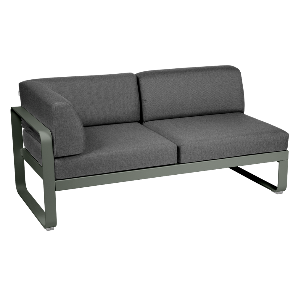 BELLEVIE 2-SEATER LEFT CORNER MODULE-GRAPHITE GREY CUSHION