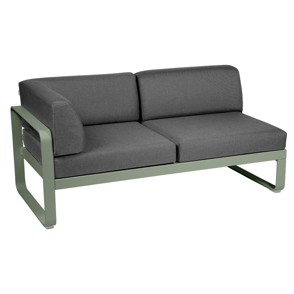 BELLEVIE 2-SEATER LEFT CORNER MODULE-GRAPHITE GREY CUSHION