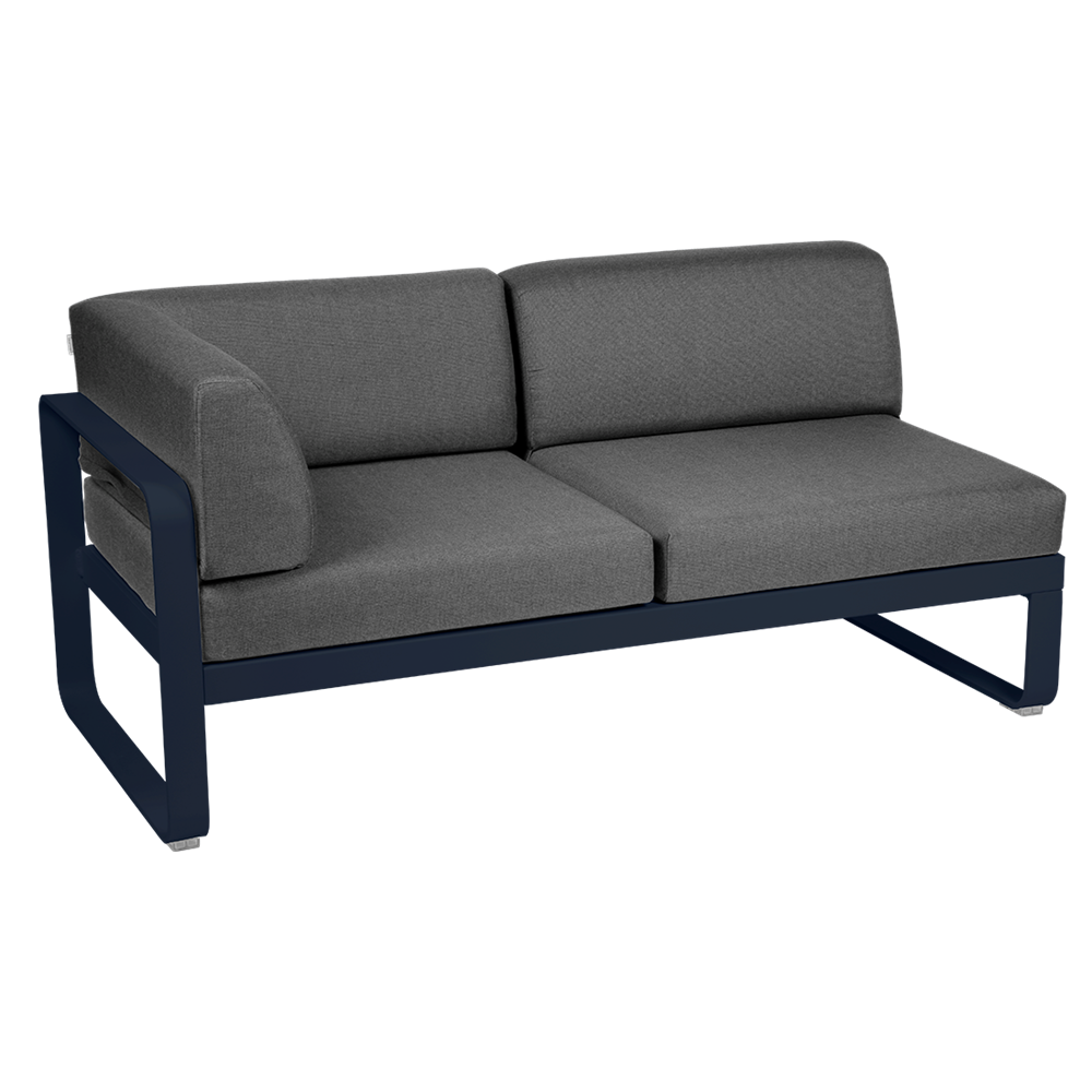 BELLEVIE 2-SEATER LEFT CORNER MODULE-GRAPHITE GREY CUSHION