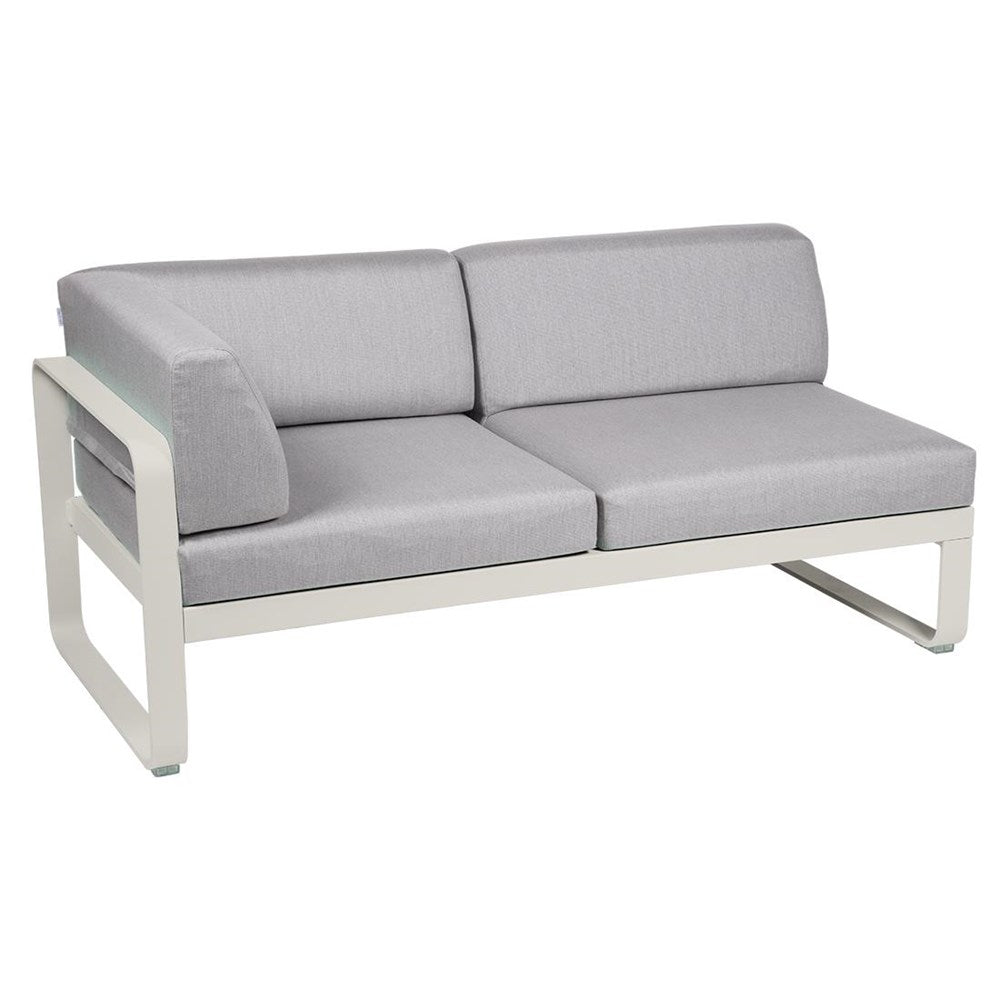 BELLEVIE 2-SEATER LEFT CORNER MODULE-FLANNEL GREY CUSHION