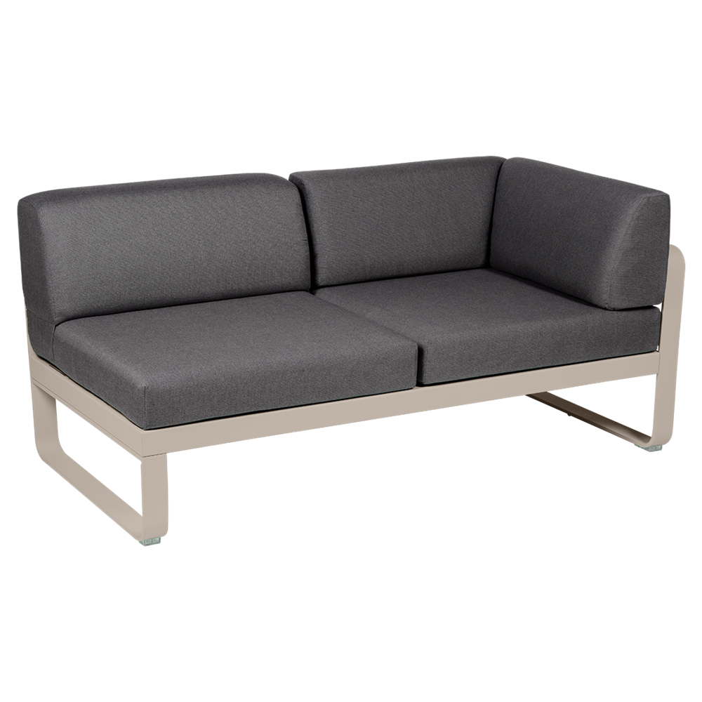 BELLEVIE 2-SEATER RIGHT CORNER MODULE-GRAPHITE GREY CUSHION