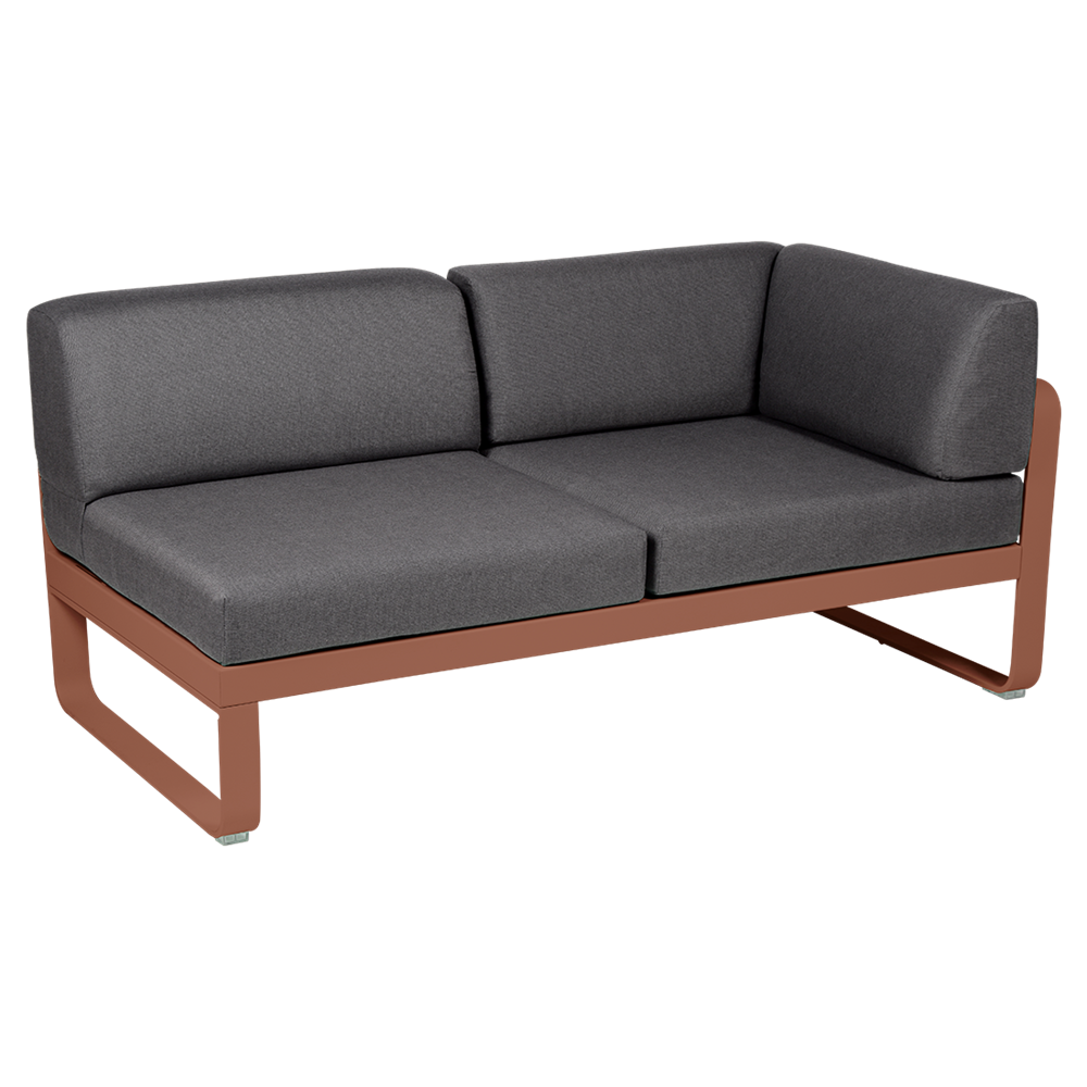 BELLEVIE 2-SEATER RIGHT CORNER MODULE-GRAPHITE GREY CUSHION