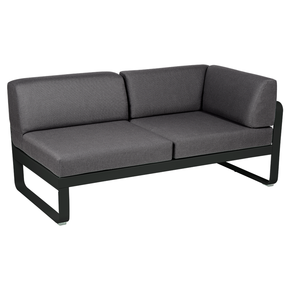 BELLEVIE-2-SEATER RIGHT CORNER MODULE - GRAPHITE GREY CUSHION