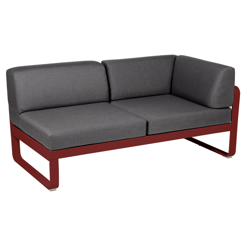 BELLEVIE-2-SEATER RIGHT CORNER MODULE - GRAPHITE GREY CUSHION